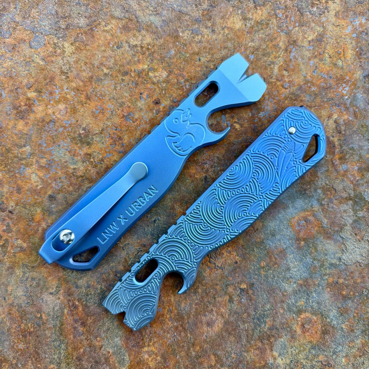 Urban EDC Exclusive Seigaiha v1.1 Titanium Prybar
